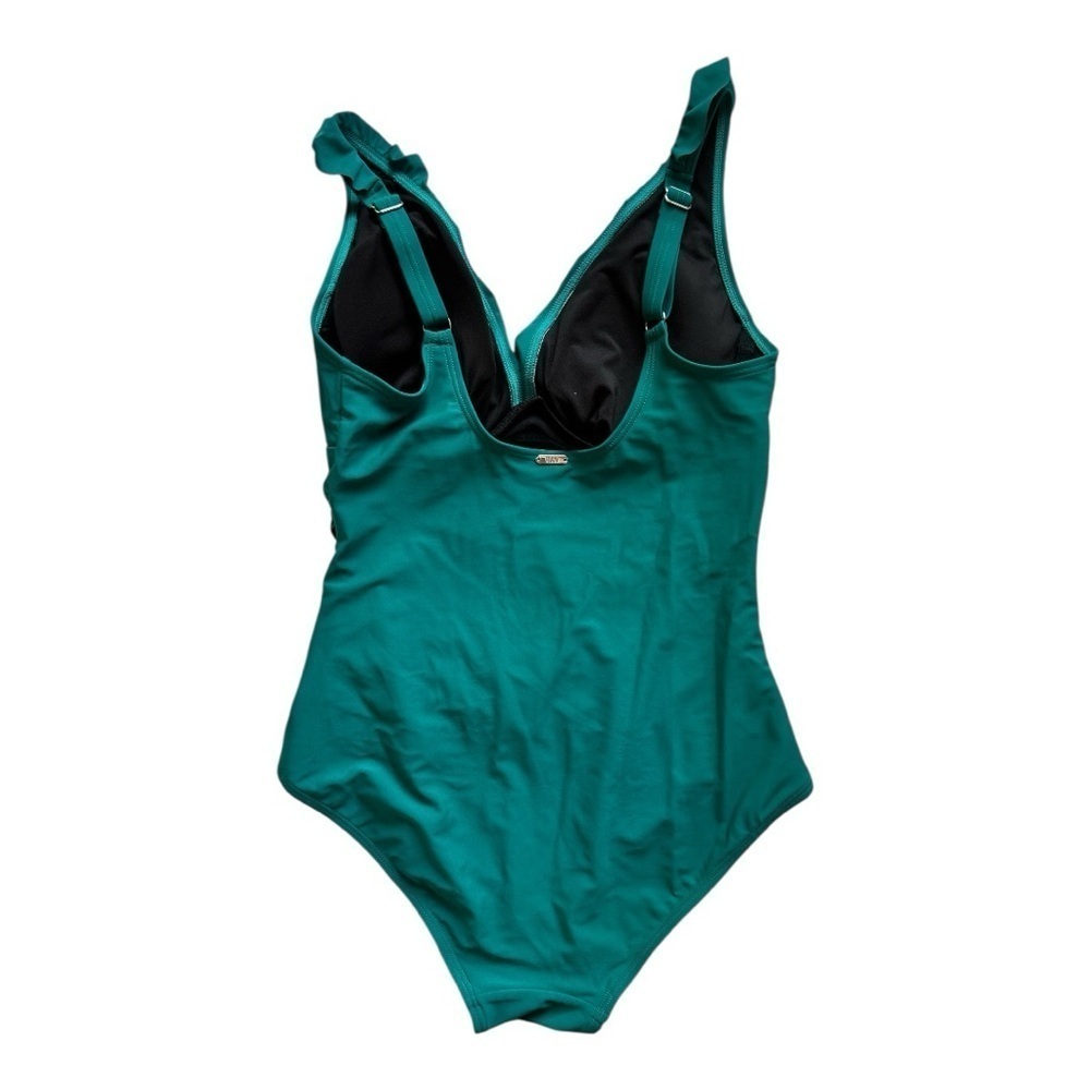 DKNY One Piece Ruffle V-Neck Bathing Swim Suit
Green Women’s Size 12 - Picture 9 of 14